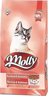 Molly Karidesli & Somonlu Adult 15 kg Kedi Maması kullananlar yorumlar